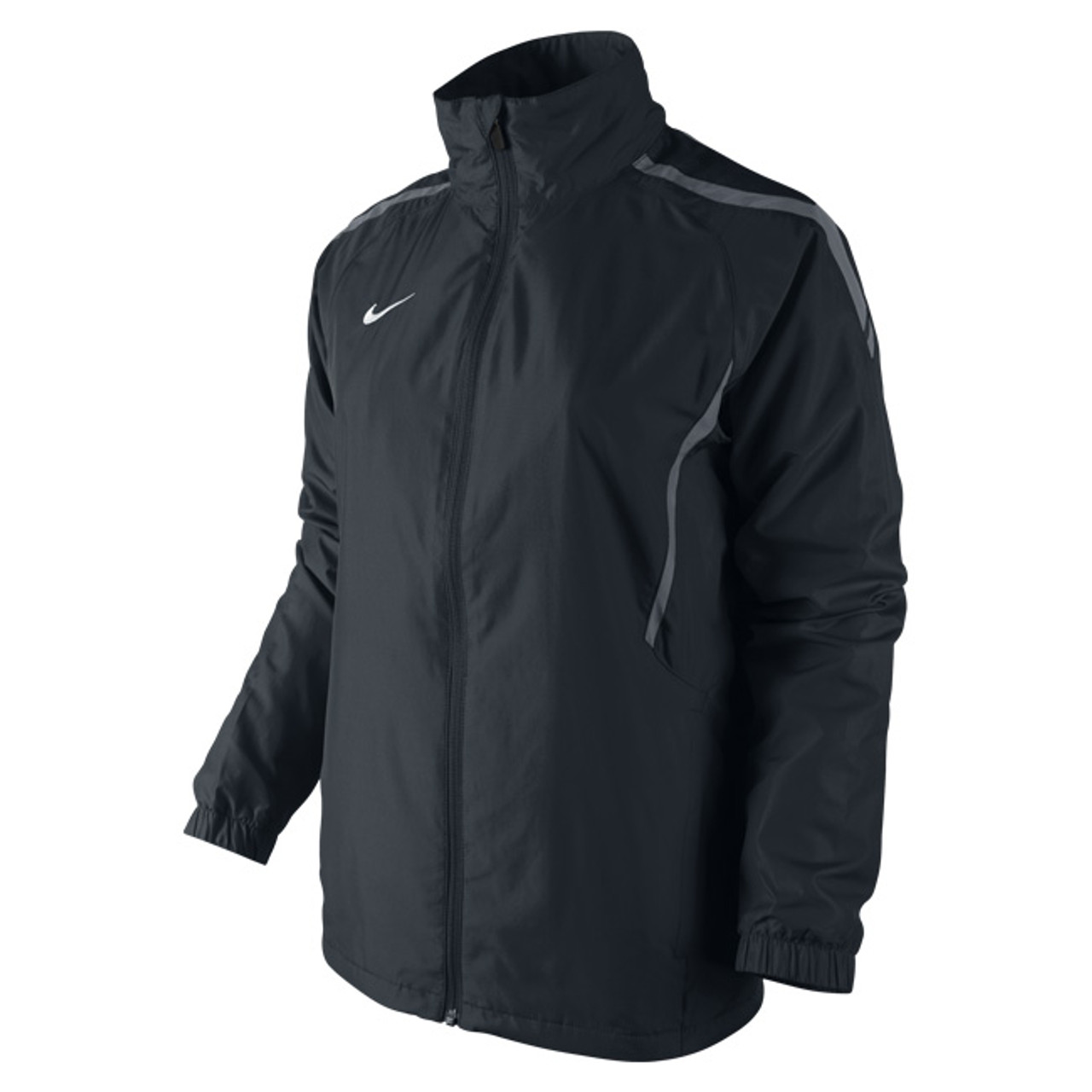 Nike WOMENS Woven Warm-Up Jacket SIZE M (10/12) - Black/Lt Graphite ...