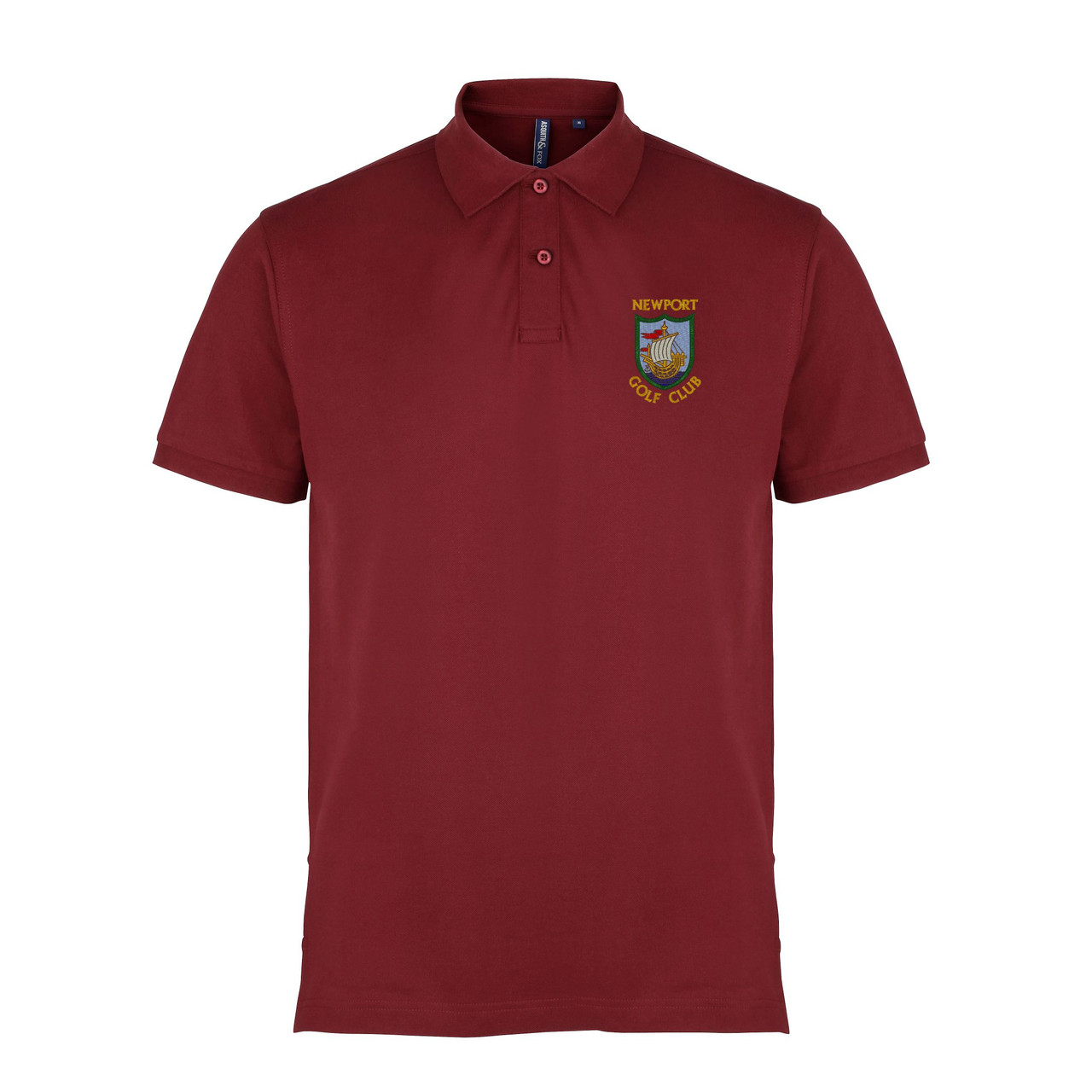 Newport Golf Club Polo - Men's Classic Cotton - BigWight