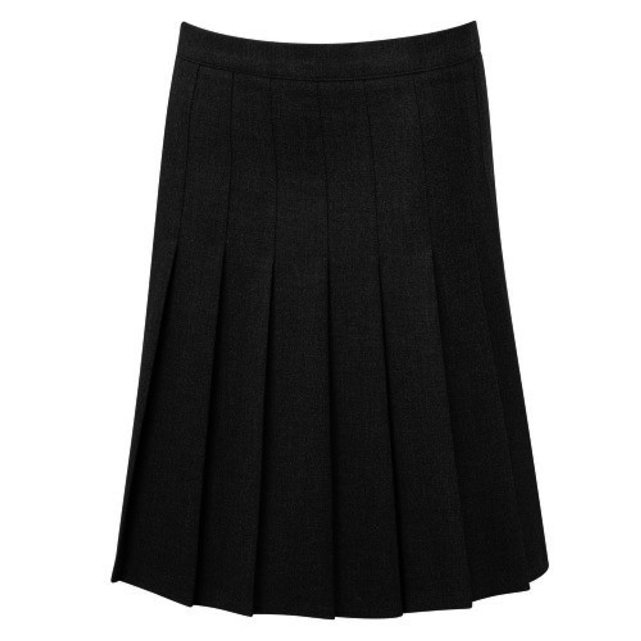 stitched down knife pleat skirt