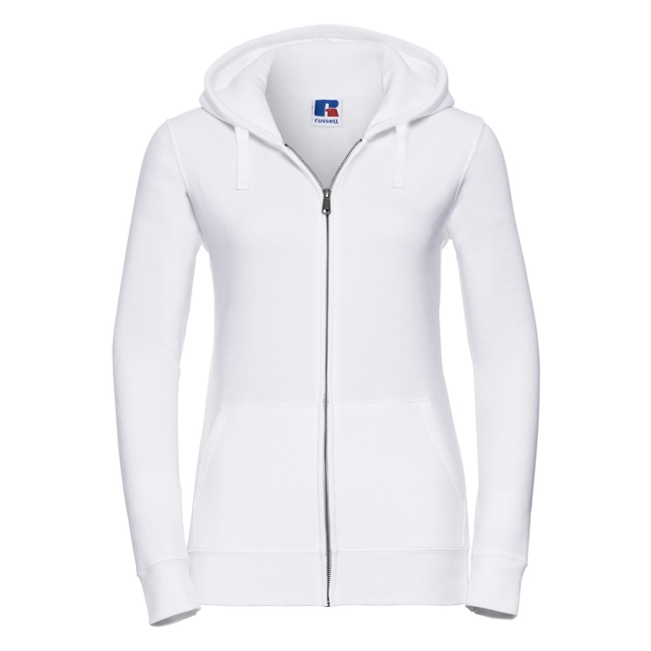 white zip hoodie ladies