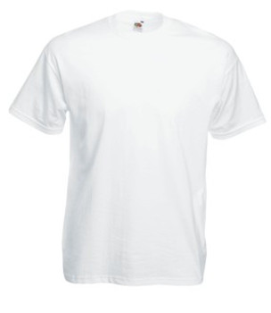 Fruit of the Loom Adult Valueweight White T-Shirt