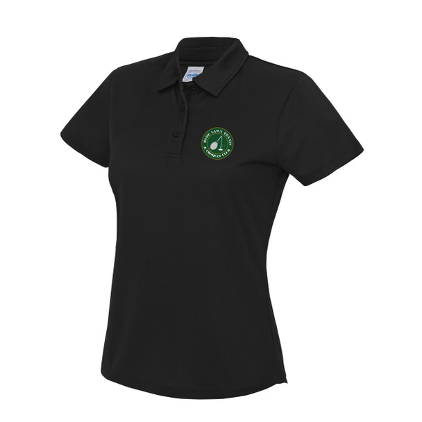 Ryde Lawn Polo - LADIES Black