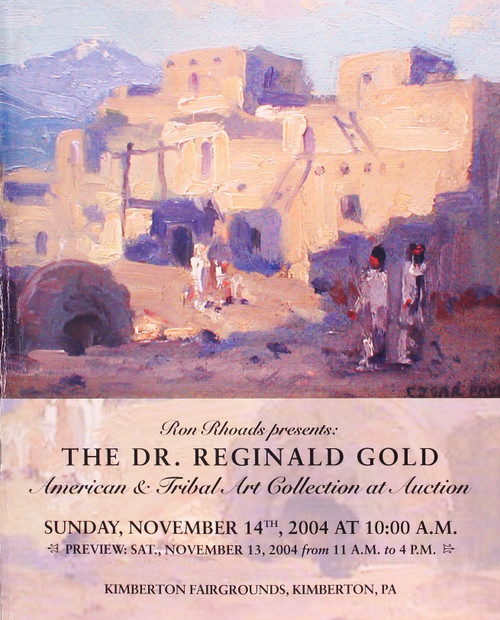 Dr. Reginald Gold American & Tribal Art Collection Auction Catalog front cover by Ron Rhoads
