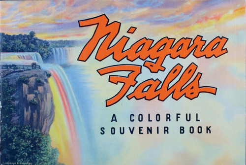 Niagara Falls: a Colorful Souvenir Book front cover by Curt Teich