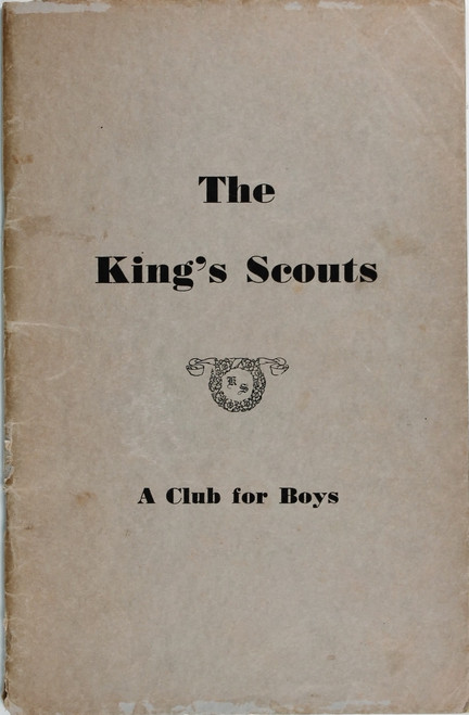 The King's Scouts: a Club for Boys front cover by Harvey H. Bowers