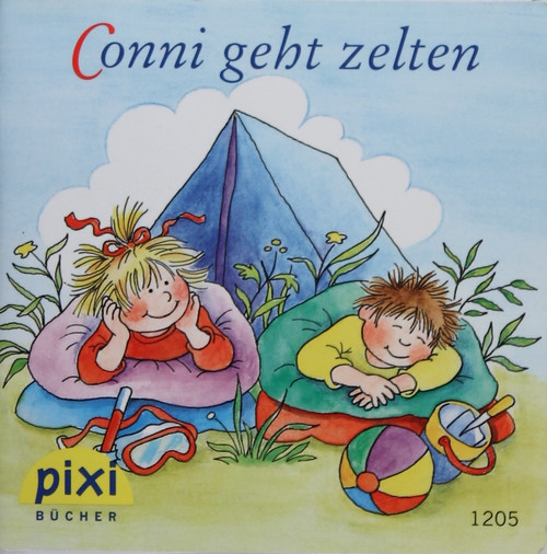 Conni Geht Zelten (Conni Goes Camping) front cover by Liane Schneider, ISBN: 3551057400