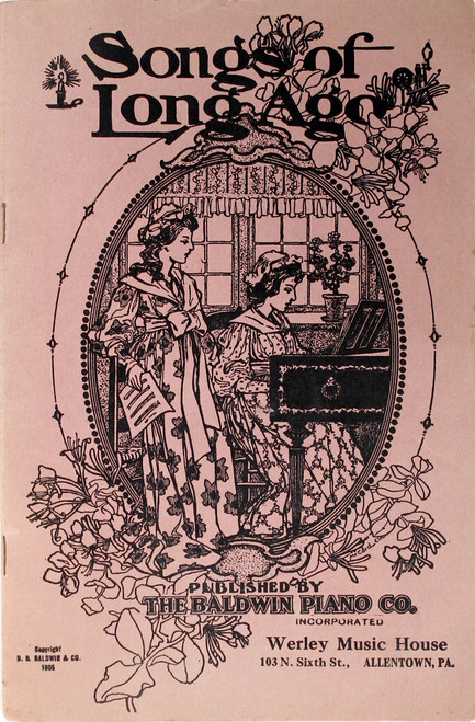 Songs of Long Ago front cover by Baldwin Piano Company