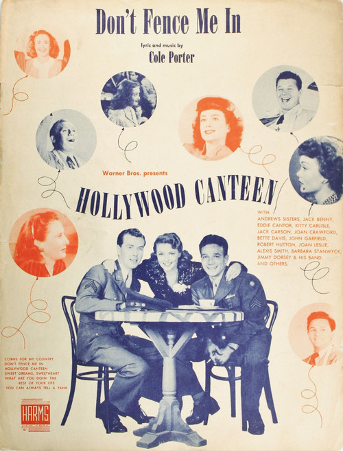 Don't Fence Me In (From Hollywood Canteen, Movie Cast Cover) front cover by Cole Porter