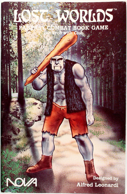 Lost Worlds Fantasy Combat Book Game : Hill Troll with Club (NOVA #1006) front cover by Alfred Leonardi, ISBN: 0917037308