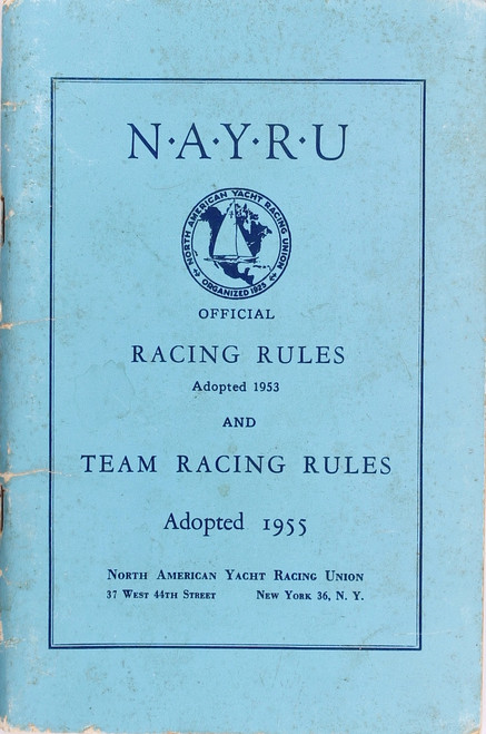 Nayru Official Racing Rules 1953 and Team Racing Rules 1955 front cover
