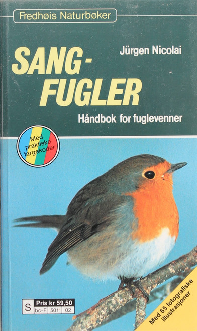 Sang-Fugler Handbok for Fuglevenner front cover by Jurgen Nicolai, ISBN: 8204024096