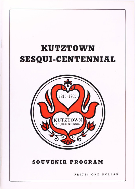 Kutztown Sesqui-Centennial Souvenir Program front cover