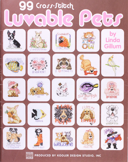 99 Luvable Pets to Cross-Stitch (Leisure Arts #3994) front cover by Kooler Design Studio, ISBN: 1574866338