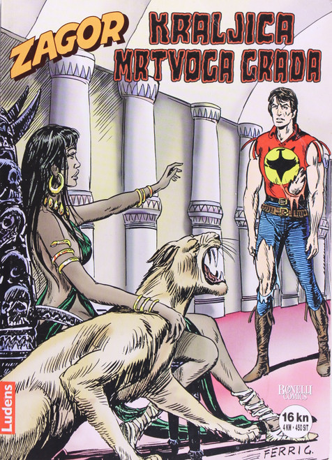 Zagor 106: Kraljica Mrtvoga Grada front cover by Laurenti Boselli