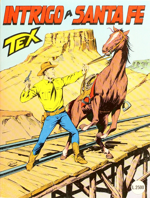 Tex: Intrigo a Santa Fe 393 front cover by Gianluigi Bonelli