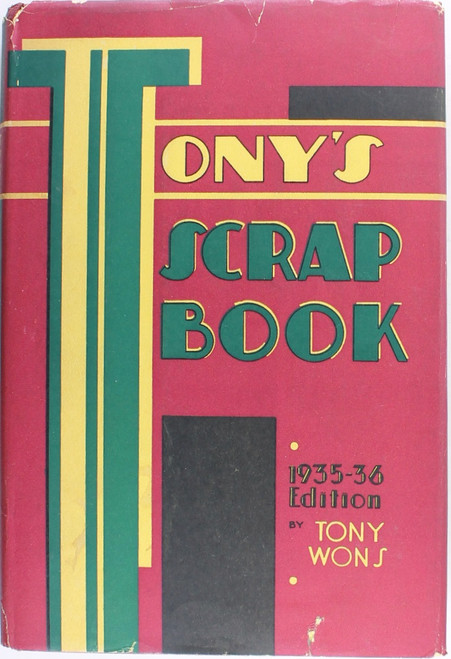 Tony's Scrap Book 1935-36 Edition front cover by Tony Wons