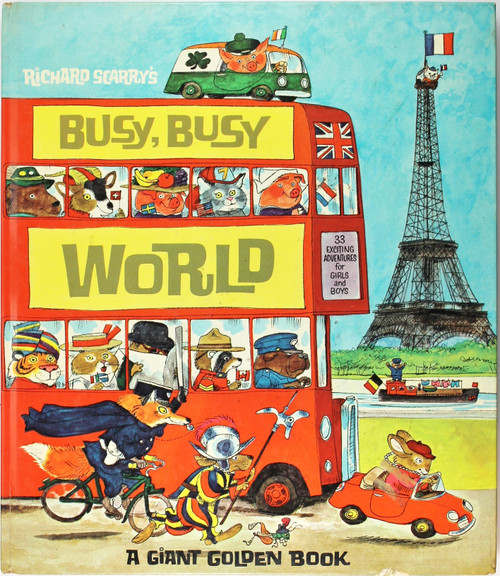 Busy, Busy World front cover by Richard Scarry