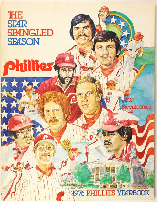 1976 Phillies Yearbook: The Star Spangled Season, Bicentennial Season front cover