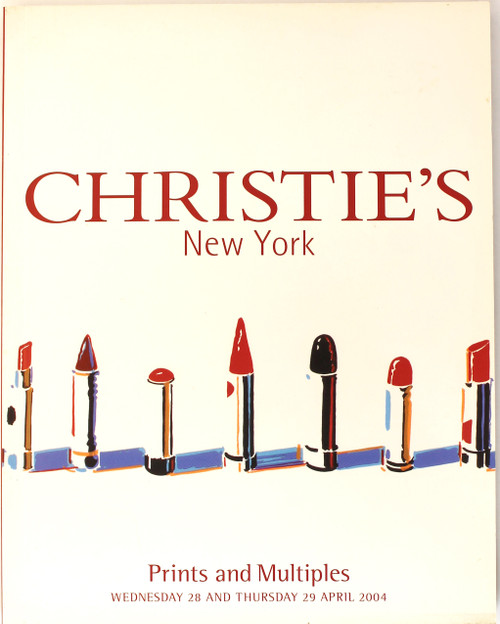 Christie's Prints And Multiples New York 28-29 April 2004 front cover by Christie's