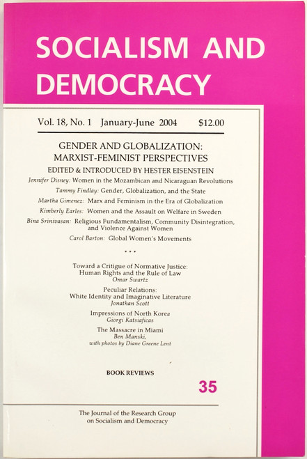 Socialism and Democracy, Vol. 18, No. 1, January-June 2004 front cover