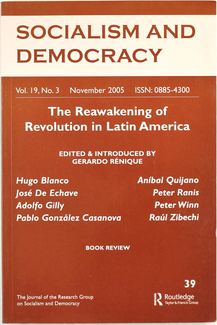 Socialism and Democracy Vol. 19, No. 3, November 2005 front cover