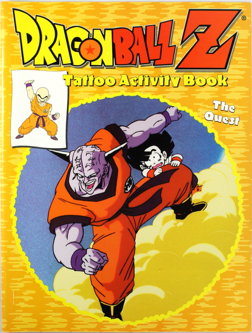 Dragonball Z Tattoo Activity Book, The Quest front cover, ISBN: 0766605434
