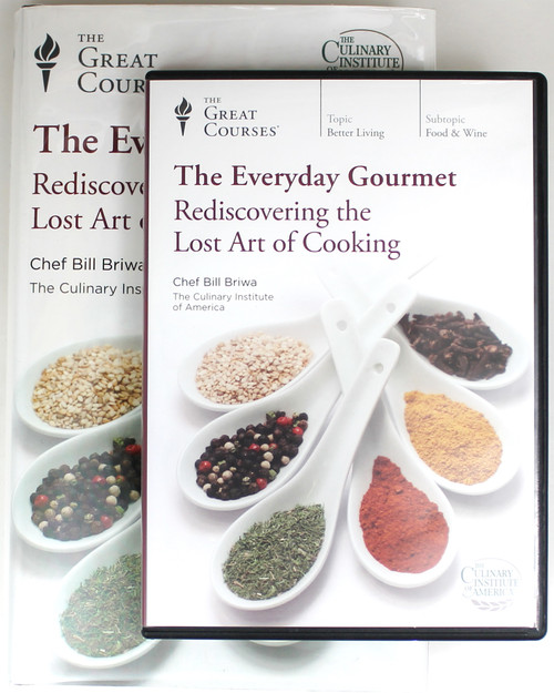 The Everyday Gourmet: Rediscovering the Lost Art of Cooking (The Teaching Company) DVDs & Book front cover by Bill Briwa, ISBN: 1598038990