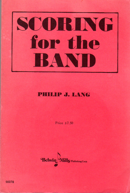 Scoring for the Band front cover by Philip J. Lang