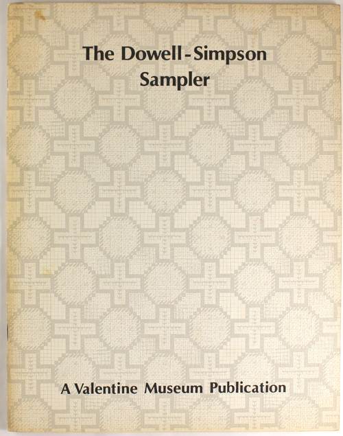 The Dowell-Simpson Sampler front cover by Mildred J. Davis
