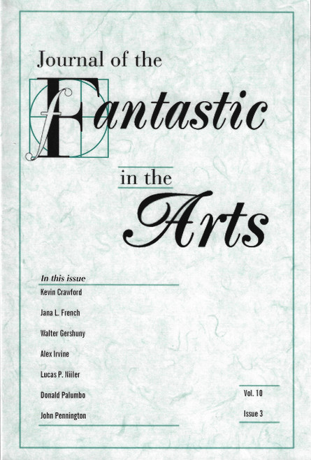 Journal of the Fantastic In the Arts (Volume 10, Issue 3) front cover by W.A. Senior