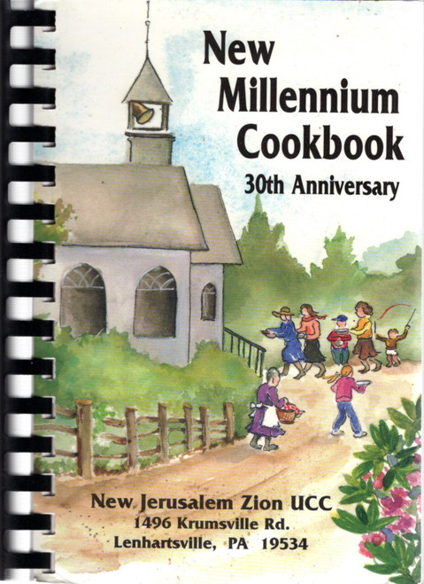 New Millenium Cookbook 30th Anniversary front cover by Sandy Horvath