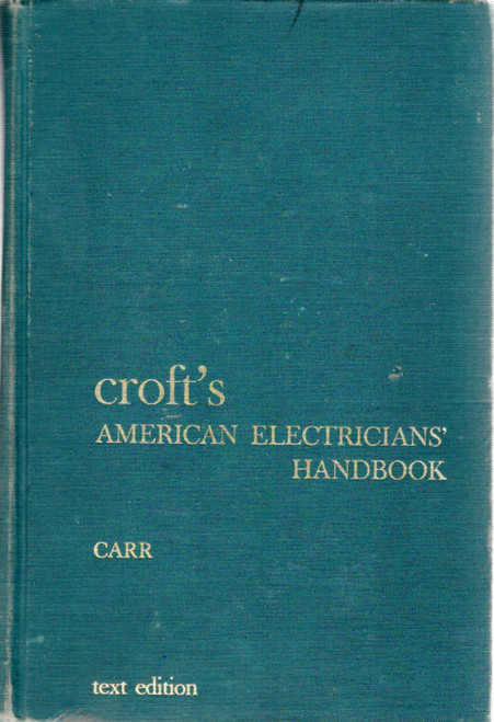 Croft's American Electrician's Handbook  front cover by Clifford C. Carr