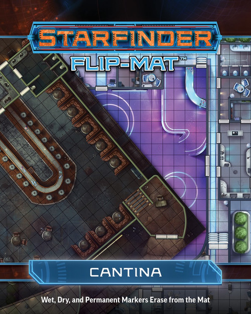 Starfinder Flip-Mat: Cantina front cover by Crystal Fraiser, ISBN: 1601259778