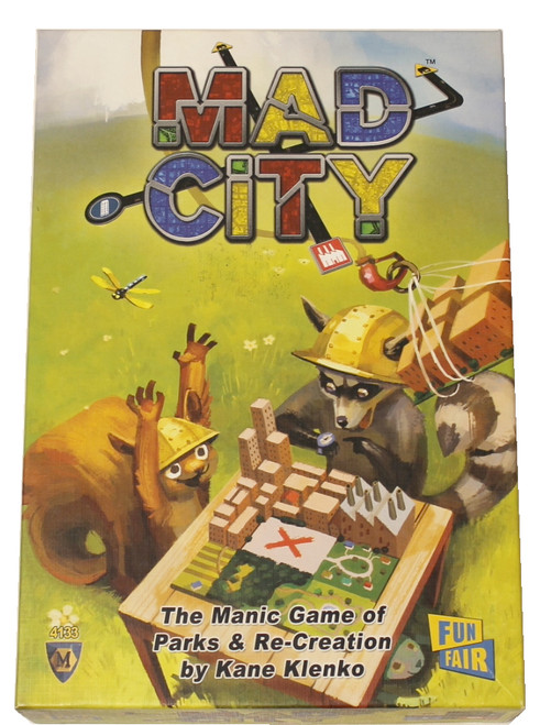 Mad City Board Game front cover by Kane Klenko
