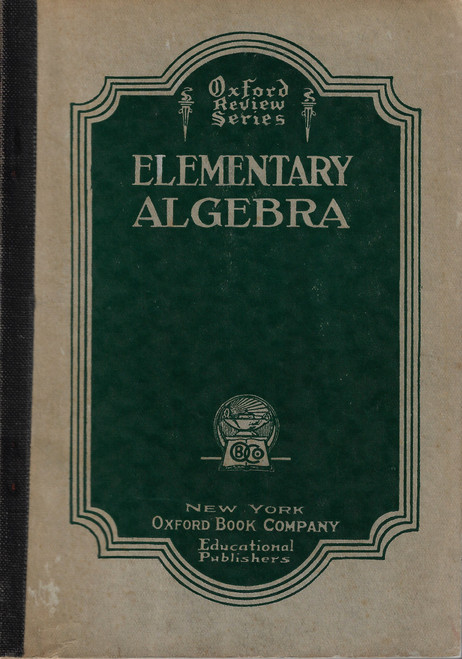 Elementary Algebra (Oxford Review Series) (Revised Edition) front cover by Elmer Schuyler