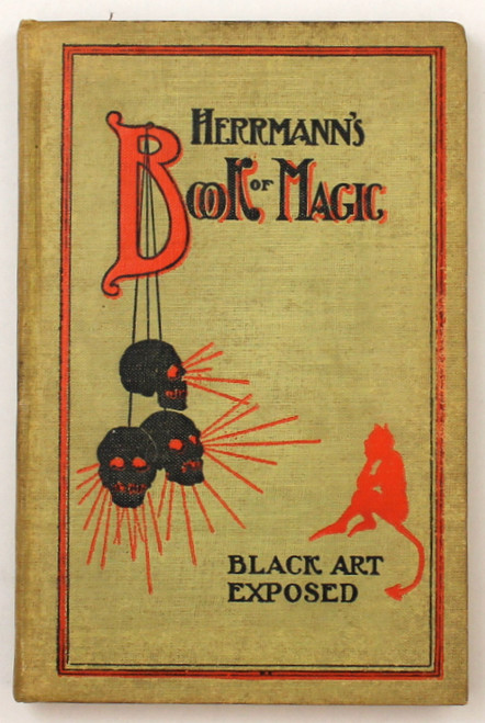 Hermann's Book of Magic: Black Art Exposed front cover by Prof. Hermann