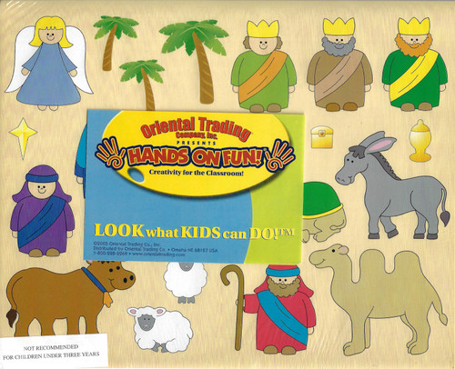 Nativity Sticker Scene for Christmas - Stationery - Stickers - Make - A - Scene (Lrg) - Christmas - 12 Pieces front cover