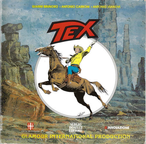 Tex front cover by Gianni Brunoro, Antonio Carboni, Antonio Vianovi