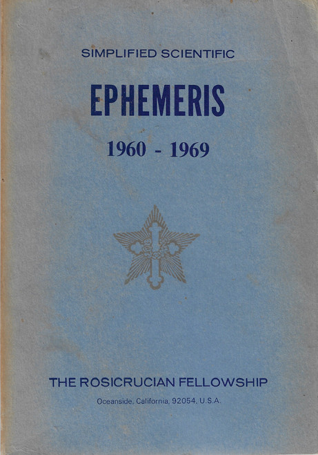 Simplified Scientific Ephemeris 1960 - 1969 front cover
