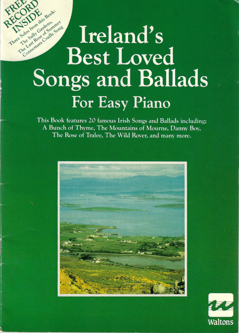 Ireland's Best Loved Songs and Ballads for Easy Piano with Record front cover by Walton Music