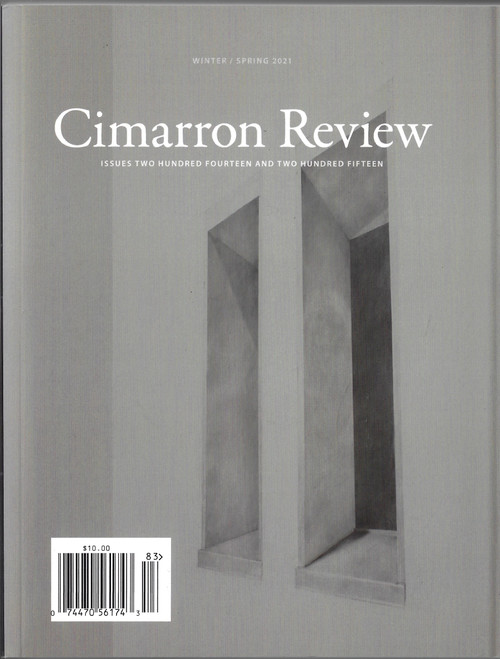 Cimarron Review Winter / Spring 2021 front cover by Lisa Lewis