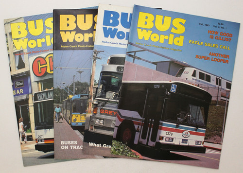 Bus World Volume 6 , Nos. 1 Fall 1983 - 4 Summer 1984 front cover