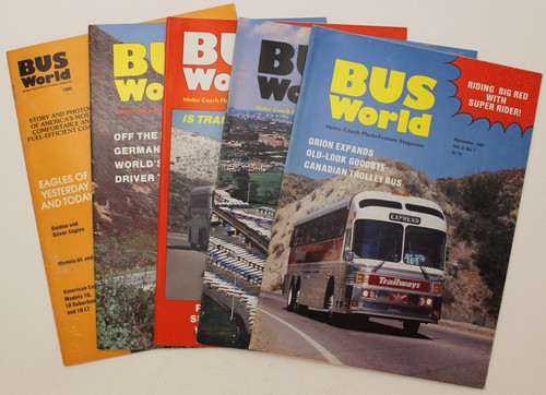 Bus World Volume 4, Nos. 1 November 1981 - 4 August 1986, Plus 1982 Eagle Special Issue front cover