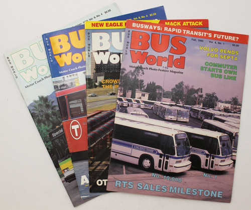 Bus World Volume 8, Nos. 1 Fall 1985 - 4 Summer 1986 front cover