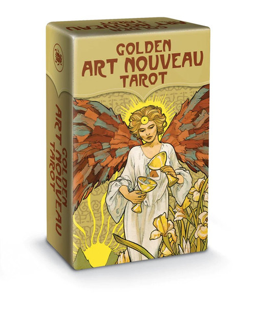 Golden Art Nouveau Tarot Mini front cover by Giulia F. Massaglia, ISBN: 0738769754