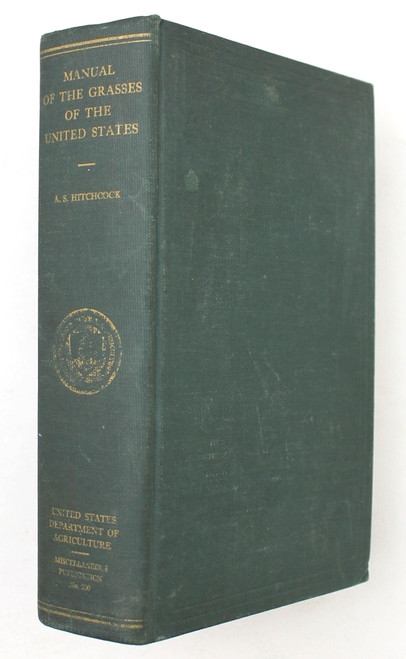 Manual of the Grasses of the United States front cover by A.S. Hitchcock