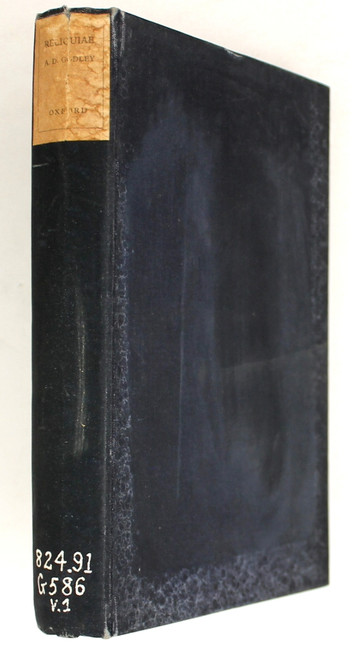 Reliquiae (Volume 1) front cover by A.D. Godley, C.R.L. Fletcher