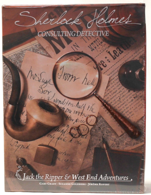 Jack the Ripper & West End Adventures Board Game (Sherlock Holmes Consulting Detective) front cover, ISBN: 2370990031