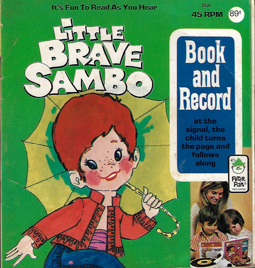 LIttle Brave Sambo Book and Record #1958 front cover