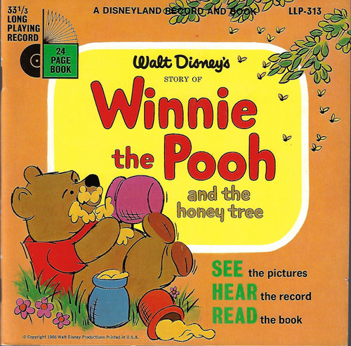 Walt Disney's Story of Winnie the Pooh and the honey tree (Disneyland Record and Book LLP 313) front cover